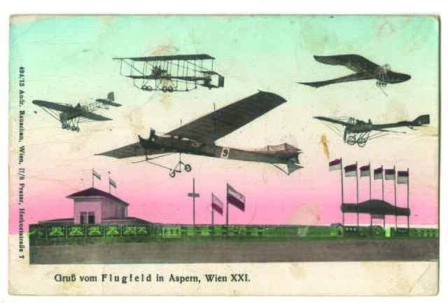 Karte vom Flugfeld Aspern aus dem Jahr 1913. | Foto: Beyerl/Hofmann