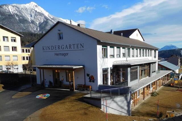 Der Kindergarten in Hermagor ist direkt an die Musikmittelschule angeschlossen | Foto: GB-Tragwerksplanung ©