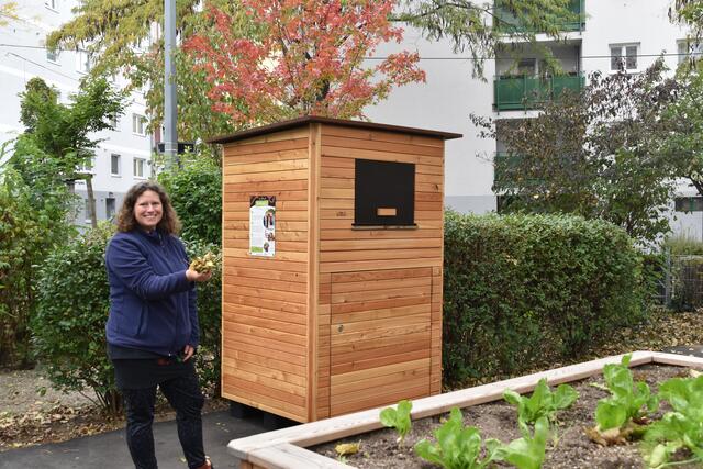 Das erste Wurmhotel in Favoriten wurde aufgestellt.  | Foto: Karl Pufler/MeinBezirk