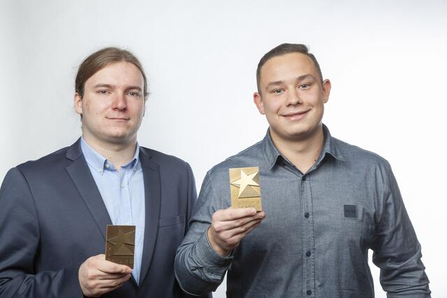 Elektrotechniker Markus Spath und Technischer Zeichner Marko Kesinovic von Elsta Mosdorfer GmbH | Foto: Foto Fischer