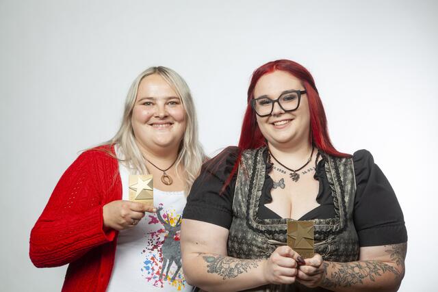 Leonie Stöckler, Einzelhandeskauffrau bei Billa Plus in Leibnitz mit Marlene Petritsch | Foto: Foto Fischer