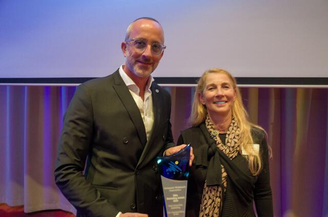 Patrick Hochhauser, Geschäftsführer Eurothermen und Jutta Kleiber, EWA- Präsidentin. | Foto: Eurothermen