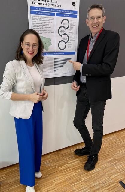 Doris Berger-Grabner und Michael Bartz, Professor:innen an der IMC Hochschule für Angewandte Wissenschaften Krems (IMC Krems) | Foto: IMC Krems