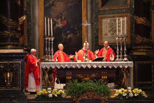 Eine Dankesmesse wurde in Santa Maria Maggiore gefeiert.  | Foto: privat