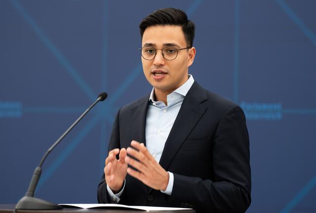 Yannick Shetty kandidierte auf Platz 3 der Wiener Landesliste. (Neos, Archiv) | Foto:  GEORG HOCHMUTH / APA / picturedesk.com