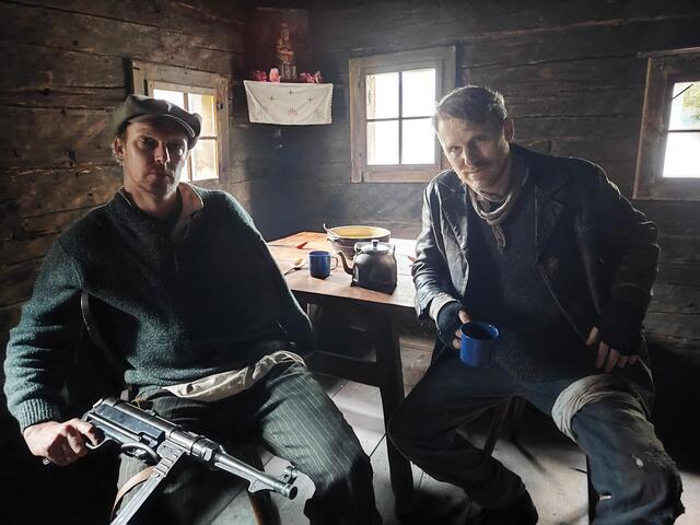 Wolfgang Rosenberger und Andreas Ortner beim Dreh über den Widerstandskämpfer Sepp Fitz | Foto: Günther Schinnerl