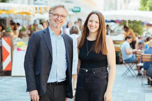 Martin Fabisch und Lena Köhler bilden erneut die Spitze der Grünen im Bezirk. | Foto: Stefanie Frey