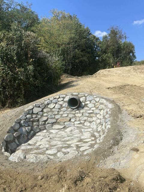 Ableitung "Tiefer Weg" Richtung Rückhaltebecken "Bergstraße" | Foto: Gemeinde Deutsch Kaltenbrunn