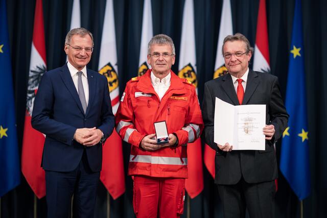 Thomas Stelzer, Herbert Markler, Günter Mayr.
 | Foto: Land Oberösterreich, MM