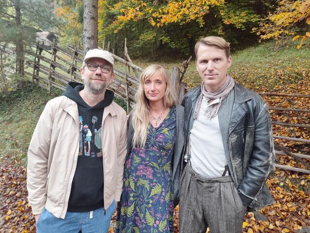 Andreas Ortner (r.) mit Fritz Aigner und Ulrike Berger  | Foto: Reinhard Sandbichler