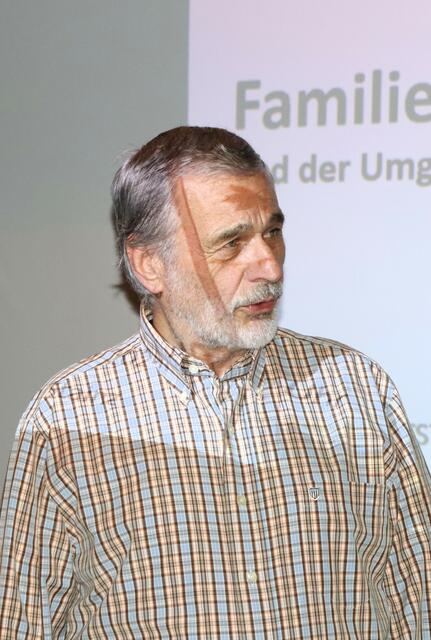 Obmann Karl Dudek bei seiner Begrüßung