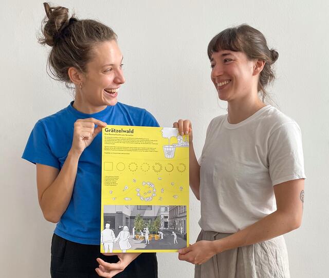 Laura Sauter (l.), Victoria Fricker (r.) hatten die Idee für das Gewinnerprojekt. | Foto: Laura Sauter, Victoria Fricker