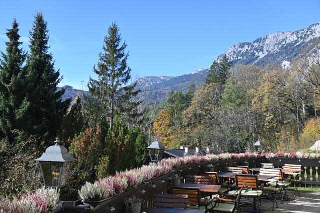 Nebelfrei auf der anderen Seite Richtung Rax