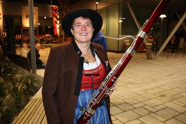 Auf das Fest freute sich Fagottistin Andrea.