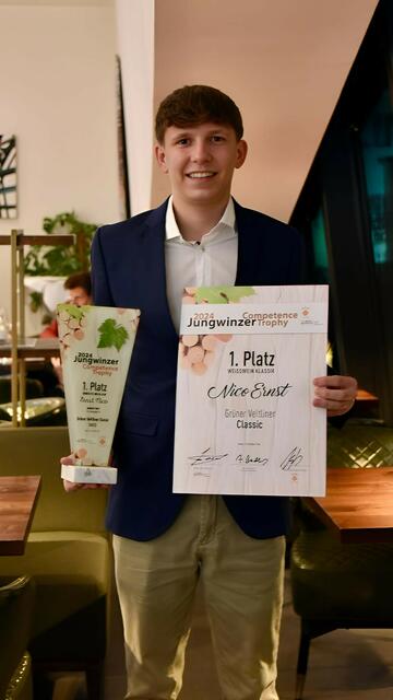 Nico Ernst – Kategorie Grüner Veltliner Klassik 1. Platz | Foto: Angela Hammer