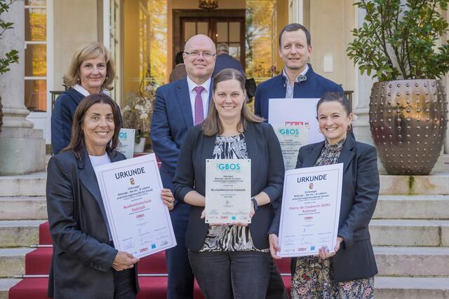 Die Musik-Mittelschule Radstadt, das Bundesoberstufenrealgymnasium Radstadt und die Polytechnische Schule Altenmarkt wurden ausgezeichnet.  | Foto: Bildungsdirektion Salzburg
