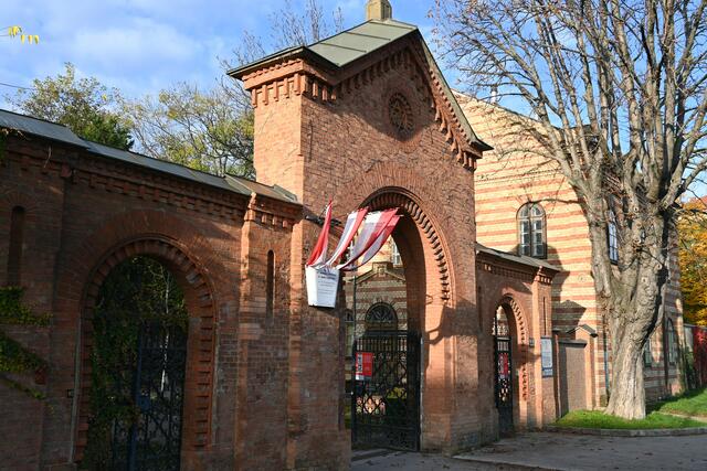 Der Eingang auf der Leberstraße