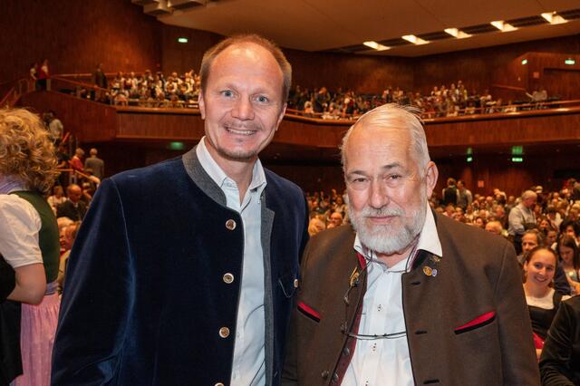 Bürgermeister Johannes Anzengruber und TVM-Ehrenobmann Peter Reitmeir | Foto: TVM