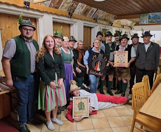 Die Obertrauner Stahelschützen ermittelten ihren Schützenkönig. | Foto: Obertrauner Stahelschützen