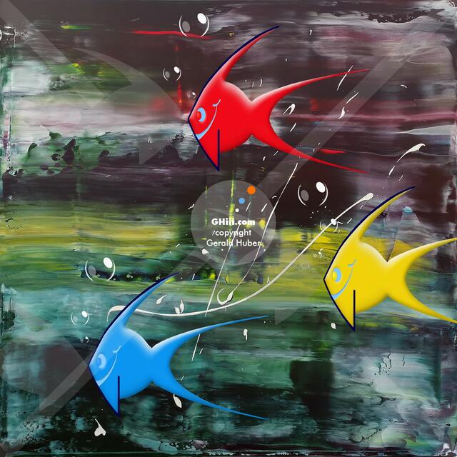 Buntes Glück - dieses Gemeinschaftswerk von "GHiii &amp; Folie" wartet noch auf einen "Charity-Käufer". | Foto: GHiii