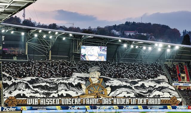 Prächtige Stimmung in der Raiffeisen Arena: Der LASK rang Sturm fast nieder, am Ende sollte es aber nicht sein, dennoch kann der LASK positiv nach vorne blicken. | Foto: Reischl