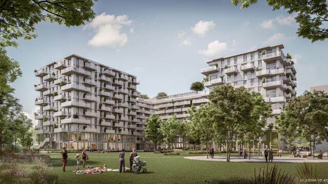In der Donaustadt soll ein neuer Stadtteil entstehen – das "Stadtquartier Eibengasse". | Foto: ZOOMVP_DMAA_Ghanal Ifsits