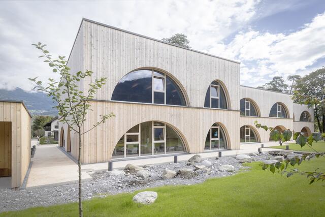 Inspiration für den spielerischen Aufbau des neuen Familienzentrums fand das Architekturbüro Christian Schmölz in Bauklötzen.

 | Foto: Cornelia Hefel