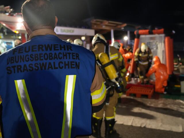 Die Feuerwehr Straßwalchen war mit einem Beobachter an der Übung beteiligt. | Foto: ASBÖD Bezirk Flachgau, Abschnitt 3 - VI Jakob Hohmann