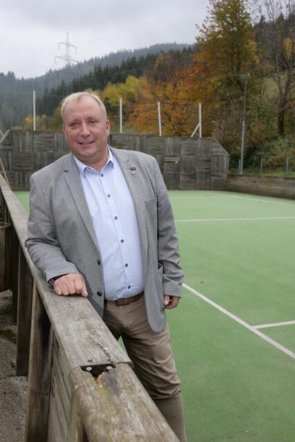 Christian Trettler am Funcourt. | Foto: Santrucek