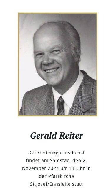 Gerald Reiter ist am 19. Oktober verstorben. | Foto: Bernhard Felbauer