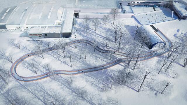 Mit dem neuen Eislaufweg ist Linz um eine Wintersport-Attraktion reicher – die Eröffnung findet am 30. November statt.  | Foto: Linz AG