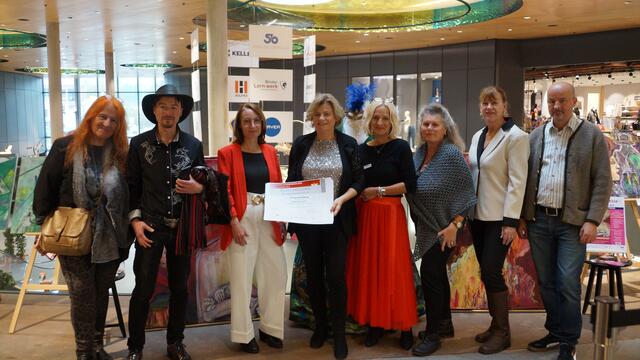Im WEZ Bärnbach wurde die 6. Ausstellung "Art Mikizzaner" eröffnet. | Foto: Schrapf
