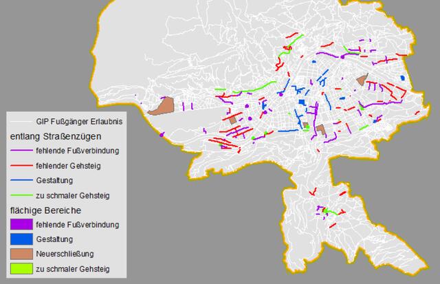 Masterplan Gehen: Schwachstellenanalyse  | Foto: Stadt Innsbruck