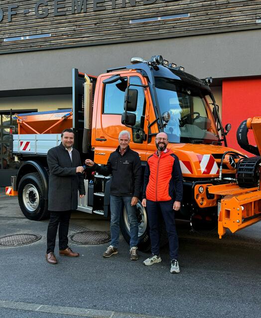 Der Bürgermeister wünscht unfallfreie Fahrt. | Foto: Gemeinde Zams