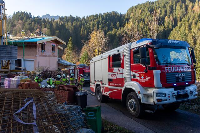 Dachstuhlbrand in Lungötz. | Foto: FF Annaberg-Lungötz