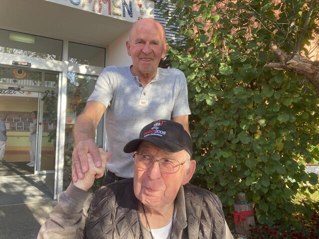 Werner Haindl mit Freund Herbert