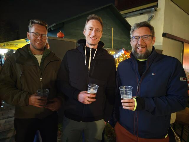 Fabian, Robert und Michael waren in bester Stimmung.. 