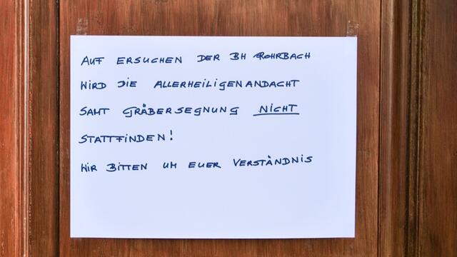 Allerheiligen in Altenfelden, Neufelden, Kirchberg und Arnreit abgesagt, weil das Auto des mutmaßlichen Amokläufers in der Gemeinde Arnreit aufgefunden worden ist.  | Foto: MeinBezirk OÖ/Siegl