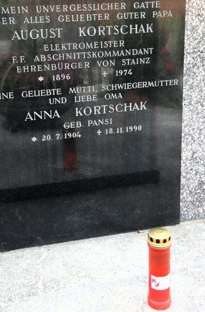 August Kortschak war Kommandant und Abschnittsbrandinspektor