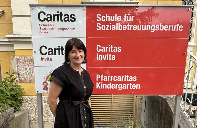 Eveline Vogl hat noch einmal die Schulbank "gedrückt". | Foto: Caritas