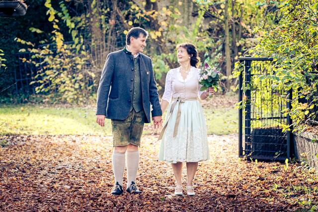 Brigitte und Klaus Reisinger gaben sich am 25. Oktober in Trofaiach das "Ja-Wort". | Foto: Helmut Niemand