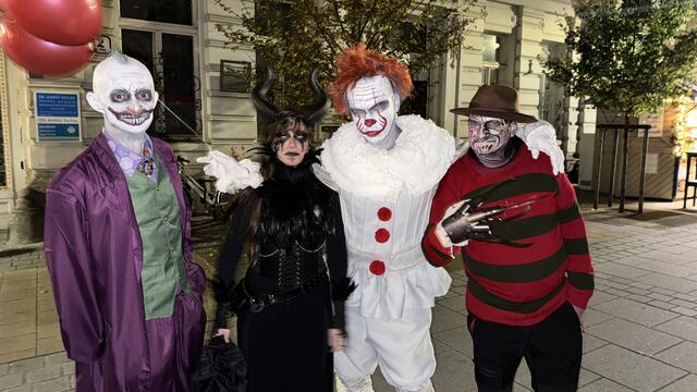 Joker, Maleficent, Penny Wise und Freddie Kruger.  | Foto: Bettina Korotvicka