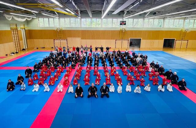 An diesem Event nahmen über 240 Sportbegeisterte, darunter Familien aus Blumau und Wiener Neustadt sowie Verwandte und Freunde, die das Camp einmal ausprobieren wollten, teil. | Foto: Jiu Jitsu Verein Bad Sauerbrunn | Wolfgang Scheifinger