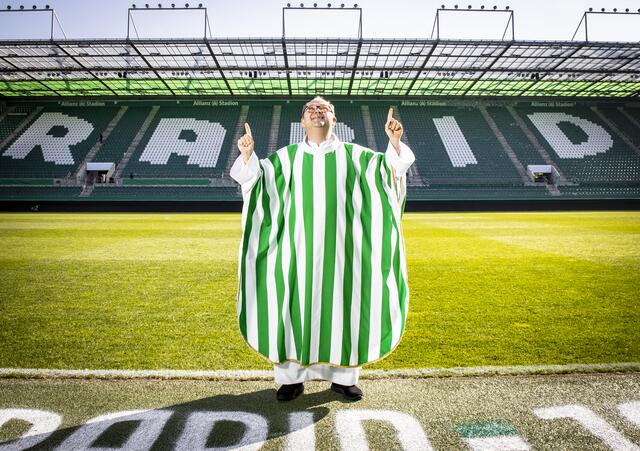 Der langjährige "Rapid-Pfarrer" und aktuelle Stripfing-Obmann Christoph Pelczar hat laut mehreren Medienberichten sein Amt bei den Grün-Weißen niedergelegt. | Foto: Tobias Steinmaurer / picturedesk.com