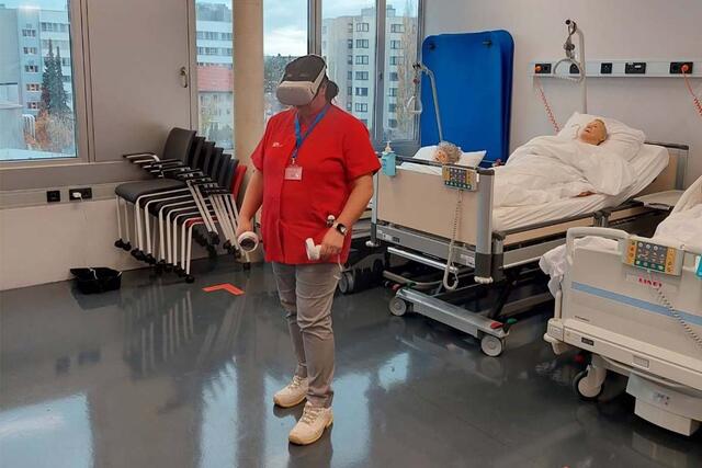 Das XR-Training kann derzeit bei der Caritas der Diözese St. Pölten ausgeliehen werden. | Foto: Florian Stix / FH St. Pölten