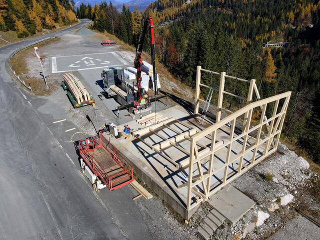 Neubau des Hangars am Stützpunkt Nassfeld  | Foto: ARA Flugrettung ©