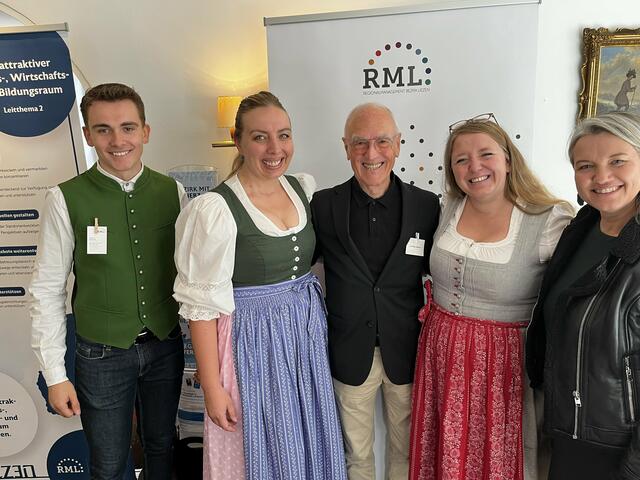 Projektmanager Lucas Berger (RML), Restaurantleiterin Jelena Novacic (Spa Hotel Erzherzog Johann), Moderator Siegfried Nerath, Geschäftsführerin Aida Murcehajic-Culina (Spa Hotel Erzherzog Johann), Geschäftsführerin Dr.in Eva Stiermayr (RML) | Foto: RML