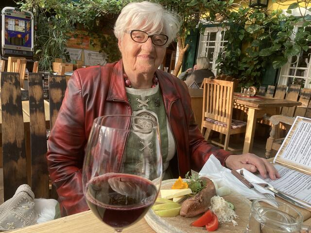 Der Wein durfte nicht fehlen