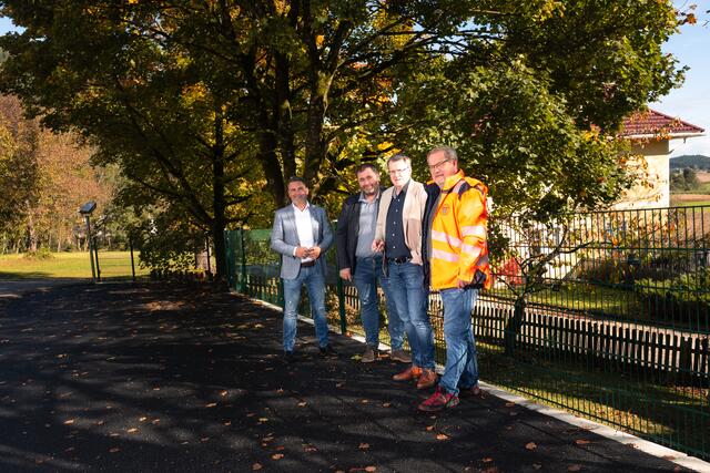 Bürgermeister Markus Lakounigg (v.li.), Stadtradt Stefan Riepl, Vize-Bürgermeister Peter Wedenig und Gemeinderat Günter Hanin | Foto: SPÖ Völkermarkt