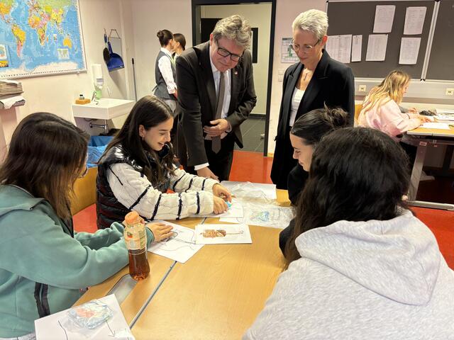 Bundesminister Polaschek besuchte die HLW/FSW/FSB Tulln. | Foto: Victoria Edlinger